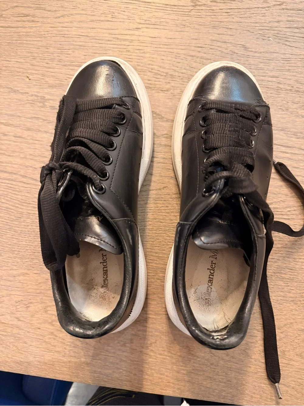 Black Alexander McQueens Size 7 - Well Loved